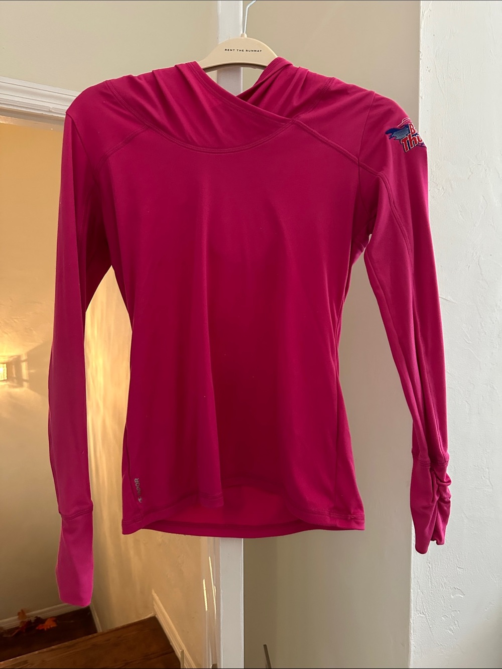 Bright Pink Long-Sleeve Women's Hoodie Boyne Thunder